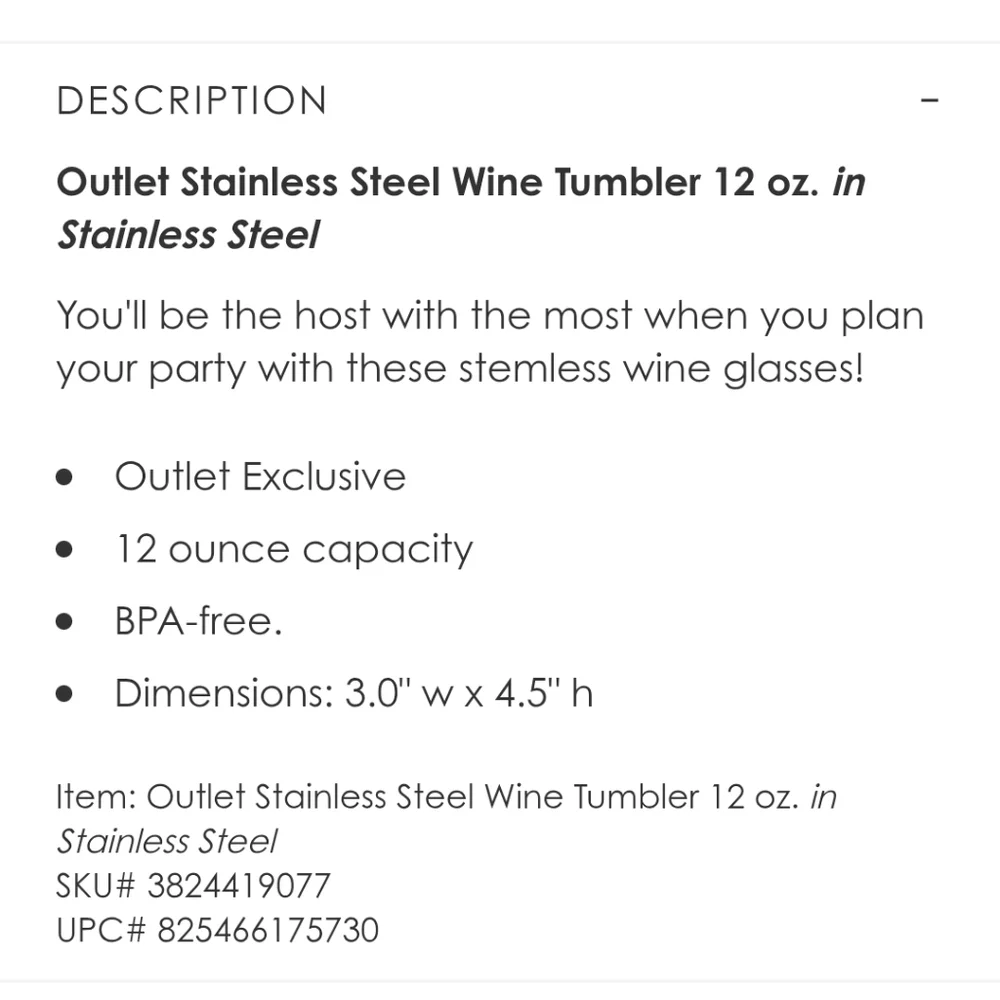 Vera Bradley Stainless Steel Wine Tumbler NWT - Picture 9 of 9